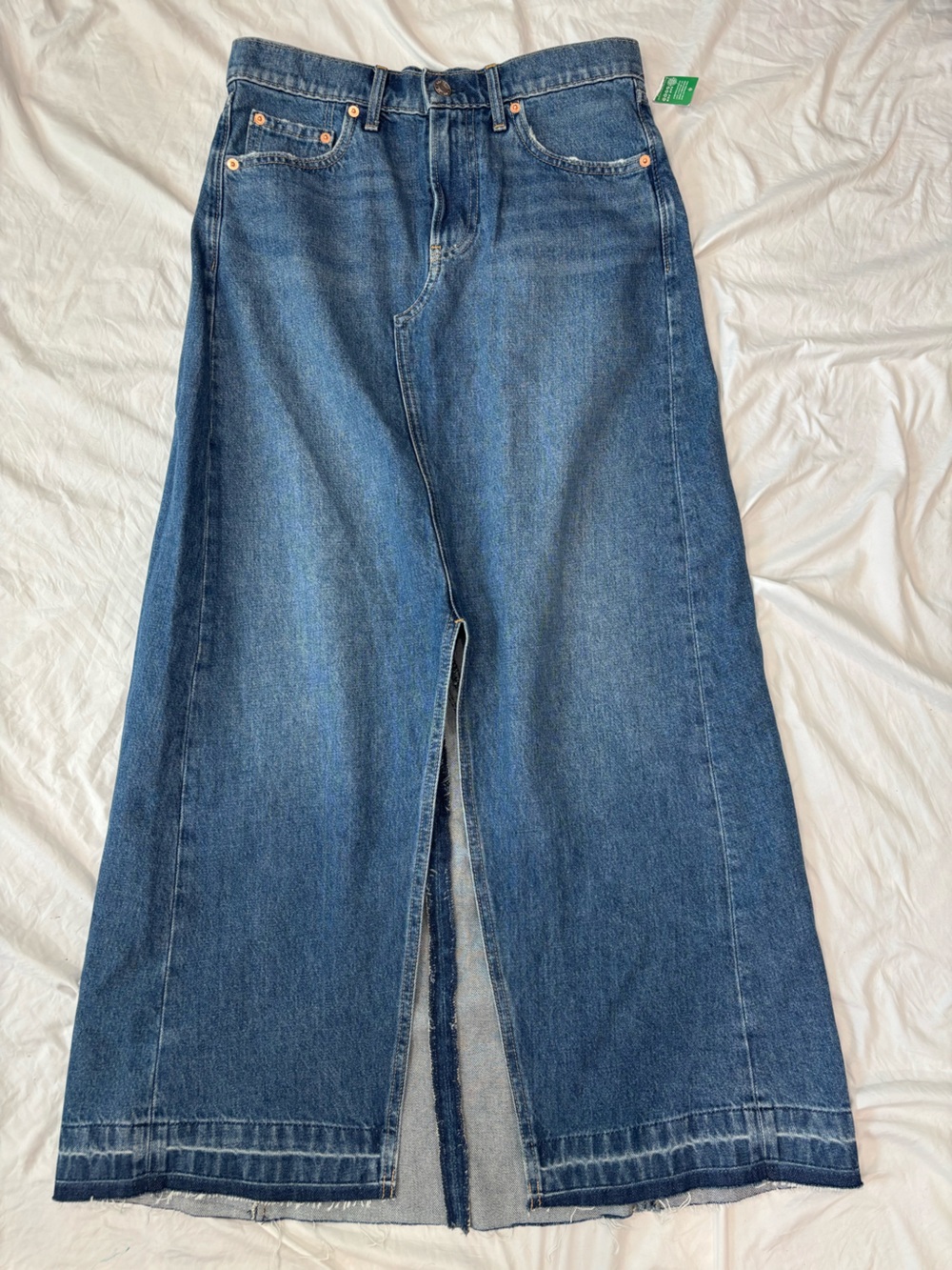 NWT GAP Long Blue Denim Skirt